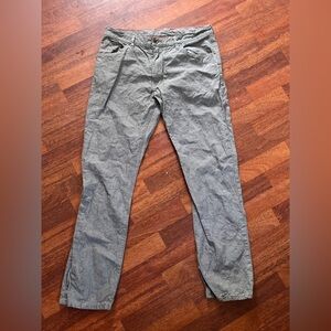 Men's Gray Raleigh denim workshop Pants size 36 linen/cotton blend natural cool